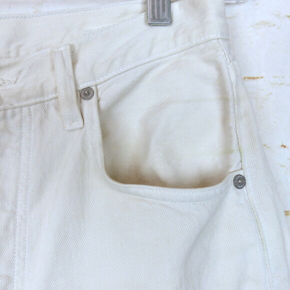 Citizens of Humanity Jeans Womens 27 Gaucho Wide Leg Barrel Ecru Marzipan Wash - Picture 7 of 16